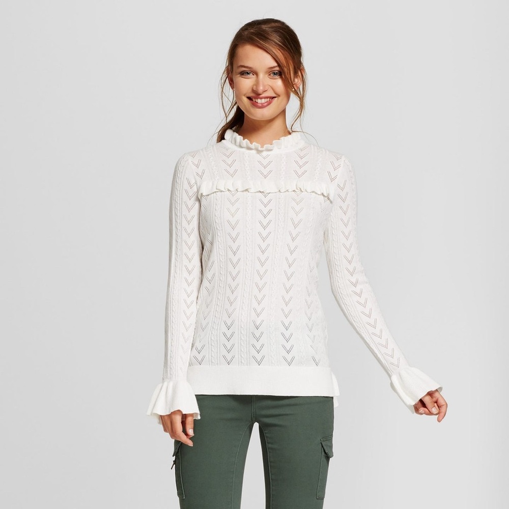A New Day Ruffle Pullover Top - Sz. L